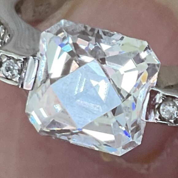 Tycoon Sterling Silver CZ Ring - Picture 4 of 8